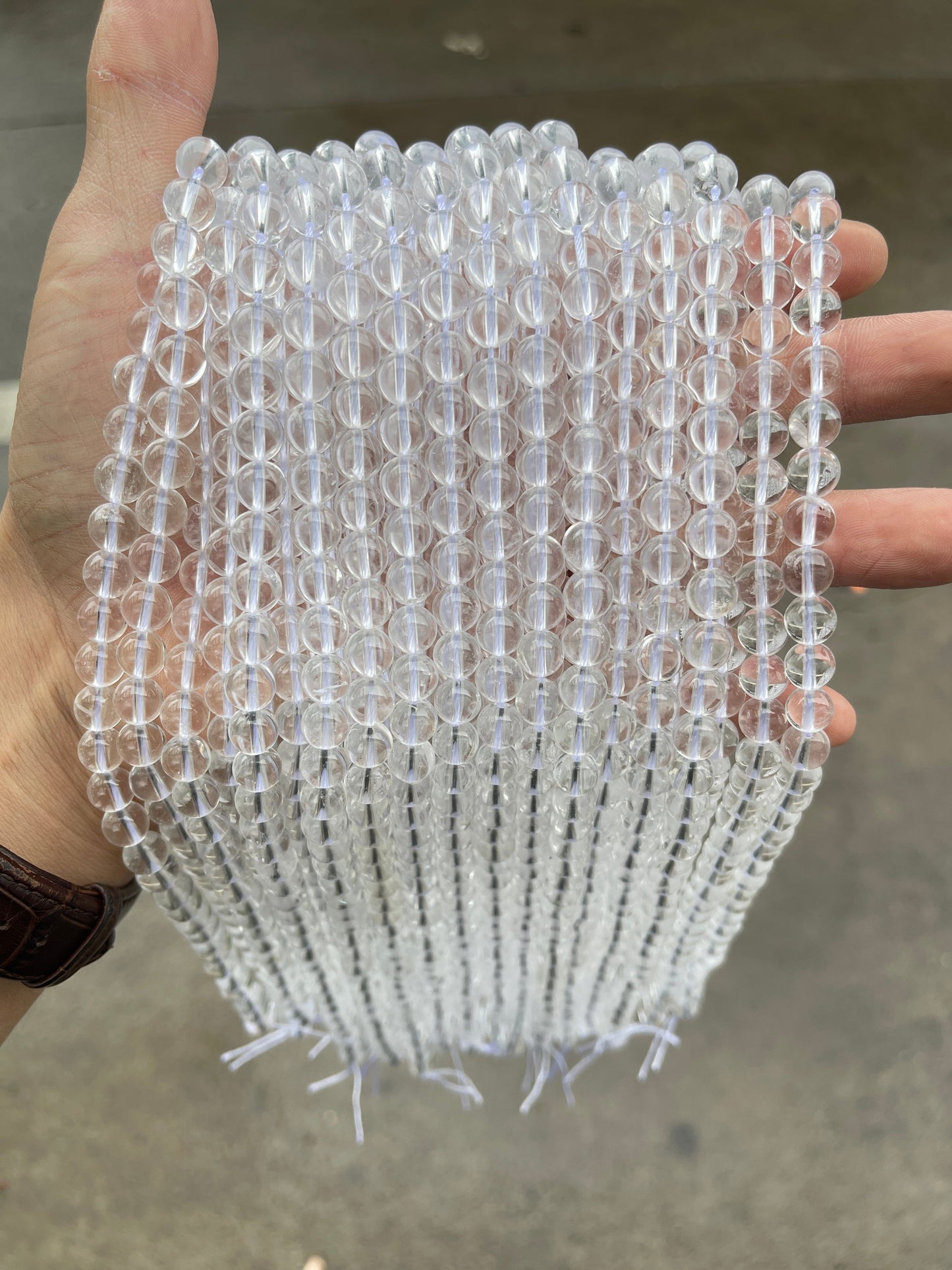 Natural White Clear Crystal Beads