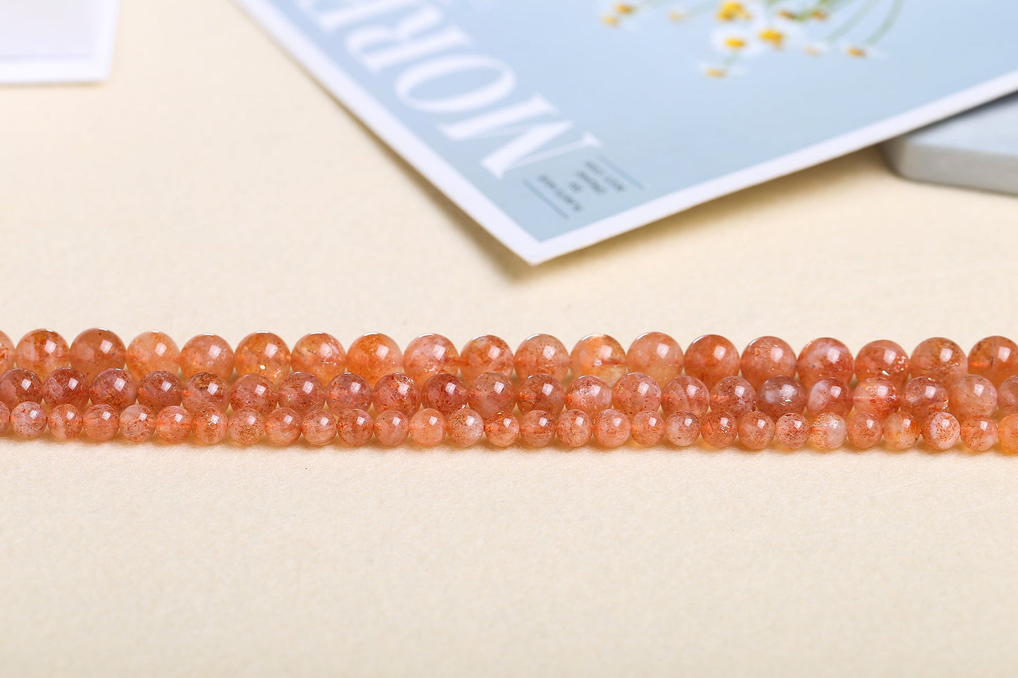 Natural Sunstone Beads