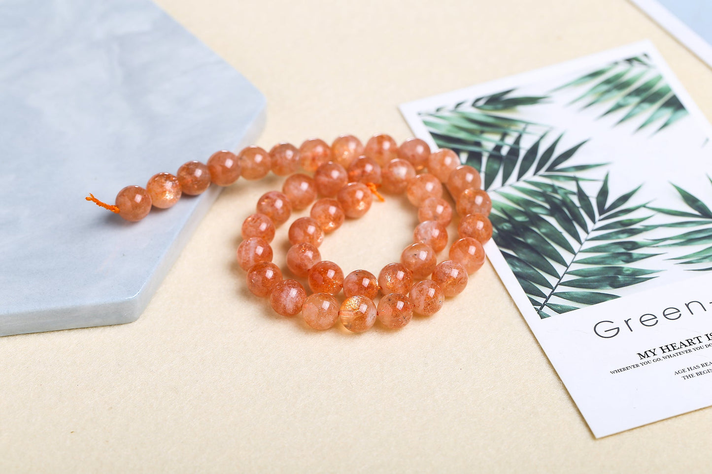 Natural Sunstone Beads